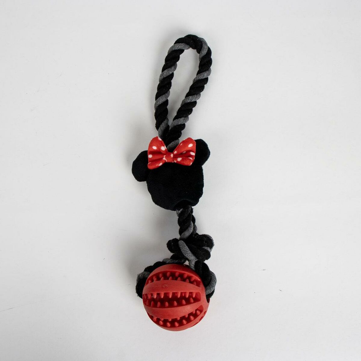 Legetøj til hunde Minnie Mouse Rød Polyester Bomuld TPR 10 x 30 x 7 cm 7 x 30 x 10 cm